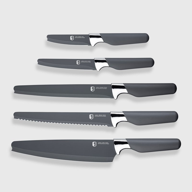 Sabatier Professional L'Expertise 6 Piece Paring, All Purpose, Carving,  Bread & 20cm Chef's Knife Set With General Purpose Scissors
