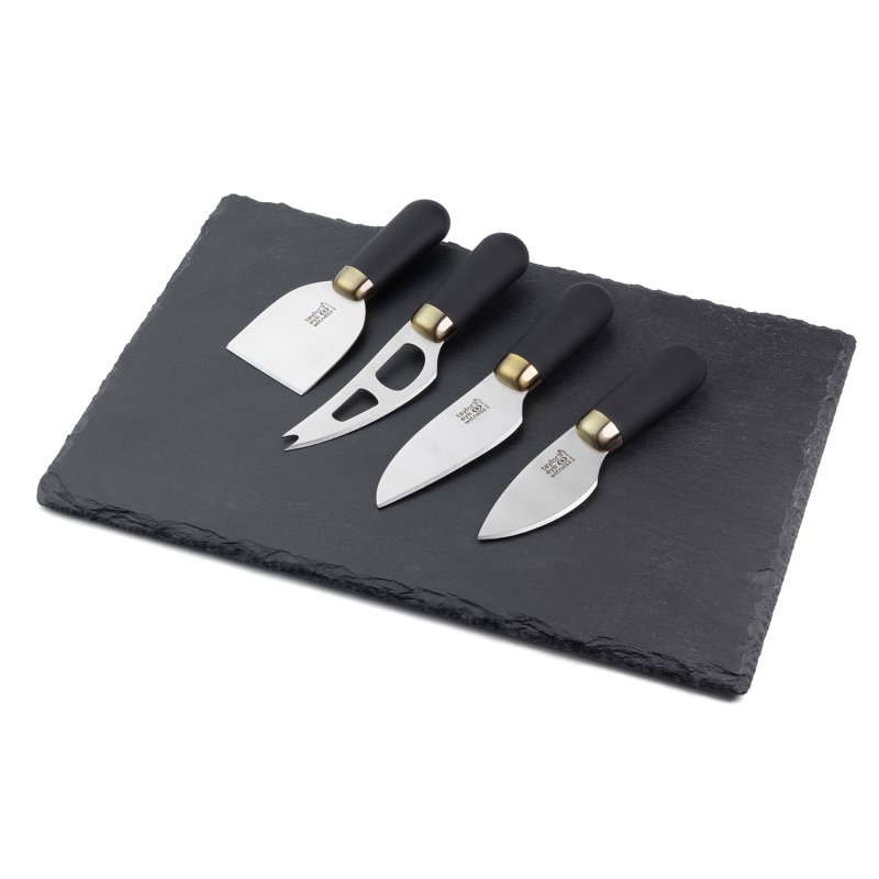 Chess Cheese Board and Knives Set