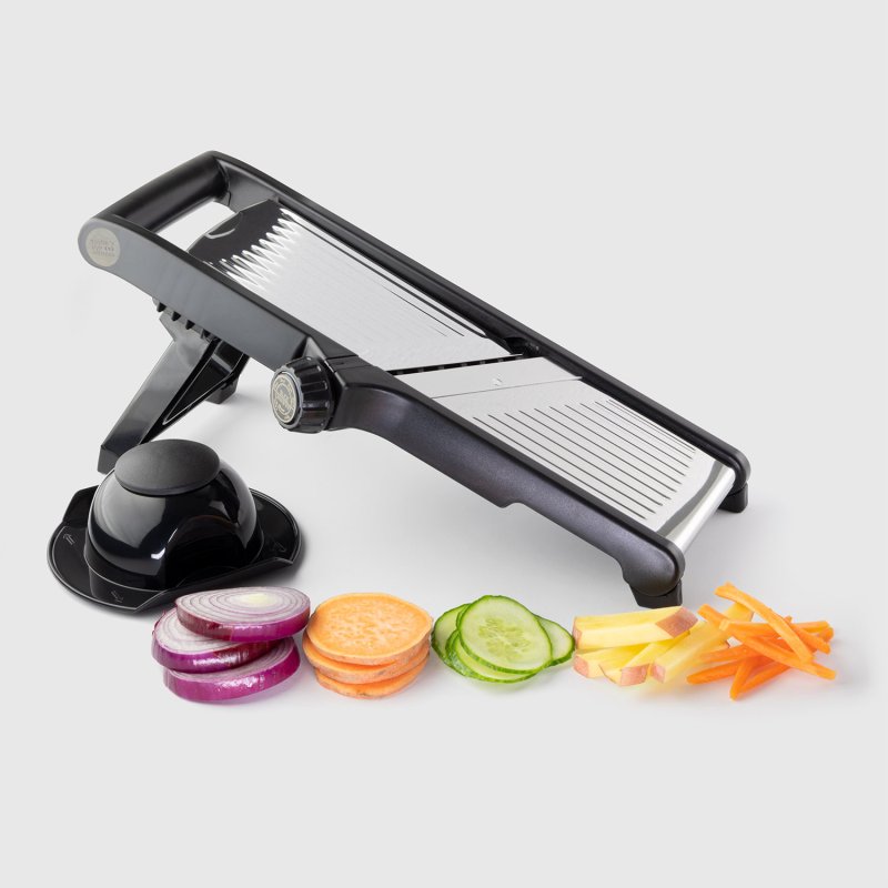 Mandoline Slicer for Kitchen, [4.5mm/9mm Julienne & 0-9mm Slice] Adjustable