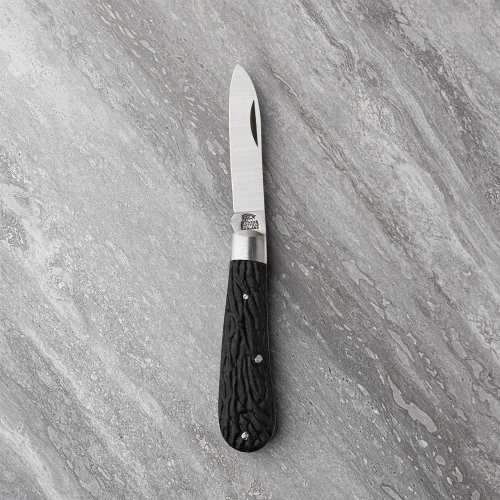 Sheffield Made Spearpoint Pocket Knife Black Imitation Stag - 2½" / 6.2cm Blade