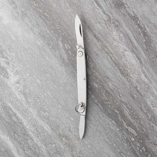 Sheffield Made All Stainless Twin Blade Ring-Opening Penknife