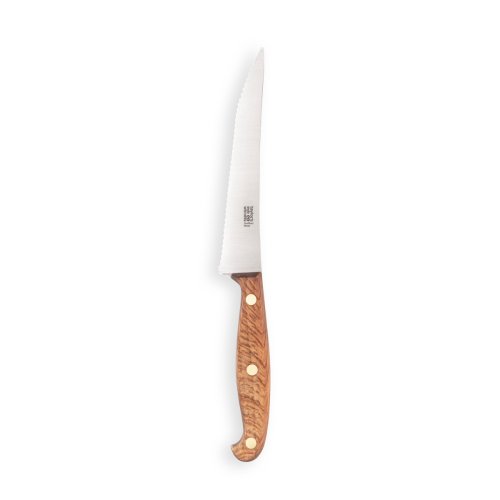 Heritage Oak Sheffield Made Scalloped Utility Knife 13cm