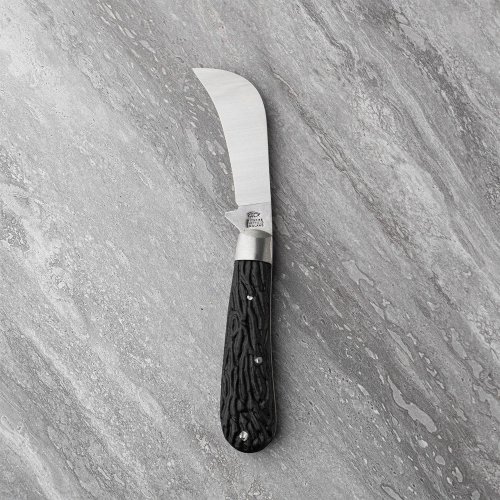 Sheffield Made Full Pruner Pocket Knife Black Imitation Stag - 2¼" / 5.5cm Blade