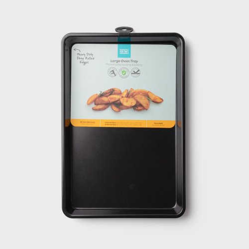 Carbon Steel Large Oven Tray, Black