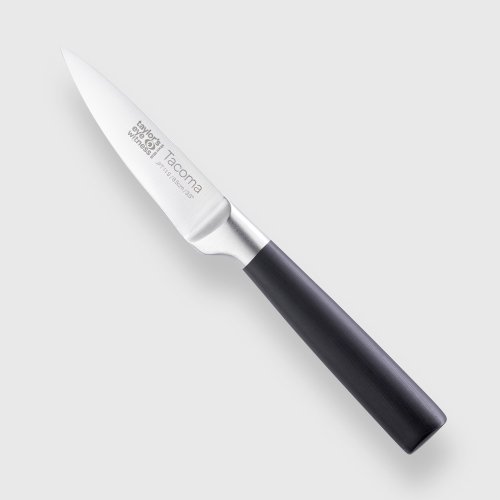 Tacoma Stainless Steel & Black Ash Effect Paring Knife 10cm