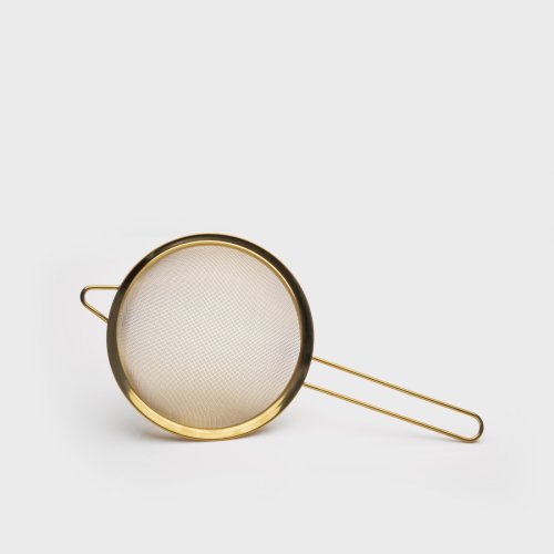 18cm Gold-coloured Stainless Steel Sieve