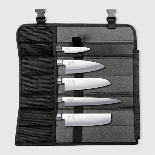 Wasabi Black 5pc Kit Bag Set - Japanese Blade Shapes