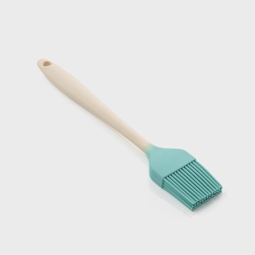 Two-Tone Buttermilk & Turquoise Pastry Brush