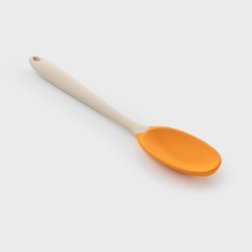 Two-Tone Buttermilk & Saffron Silicone Spoon