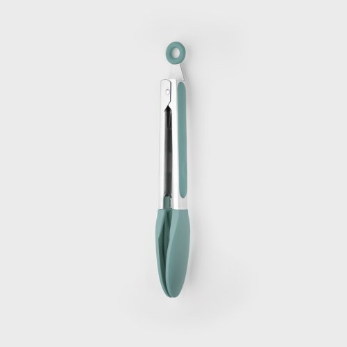 Stainless Steel Silicone Tongs Aqua