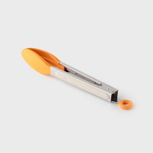 Two-Tone Buttermilk & Saffron Stainless Steel Tongs