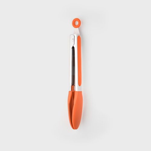 Stainless Steel Silicone Tongs Coral