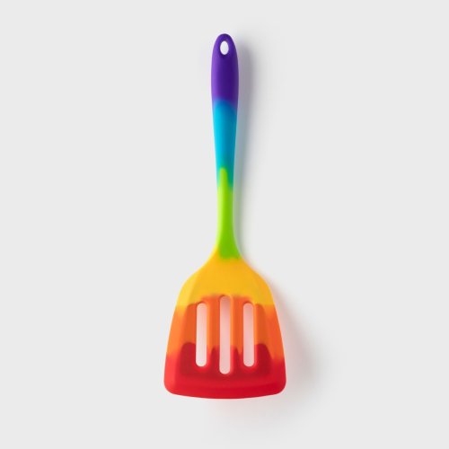 Rainbow Silicone Wide Slotted Turner 