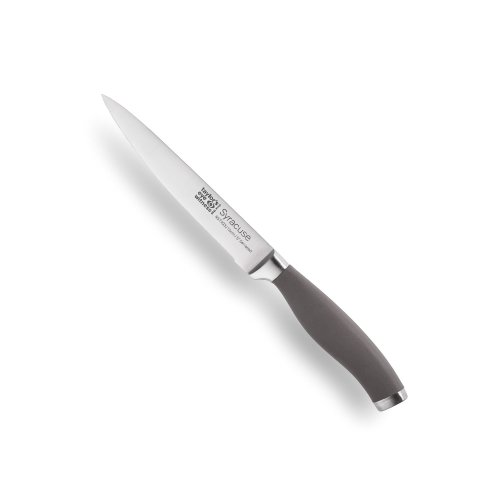 Syracuse Soft Grip Grey Serrated Utility Knife 13cm