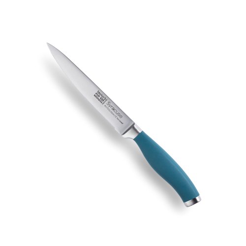 Syracuse Soft Grip Air Force Blue Serrated Utility Knife 13cm
