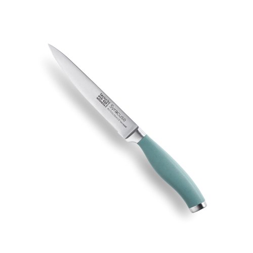 Syracuse Soft Grip Aqua Serrated Utility Knife 13cm