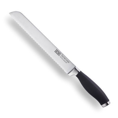 Syracuse Soft Grip Black Bread Knife 20cm