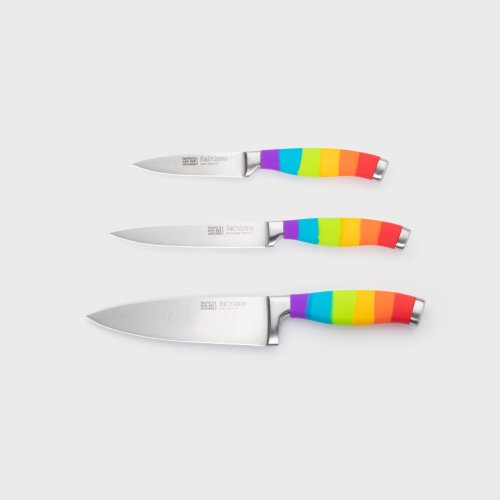 Rainbow Three Piece Introductory Kitchen Knife Set