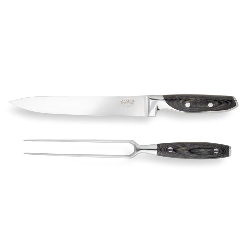 Sabatier Professional 116 Series Pakkawood Carving Knife & Carving Fork Set