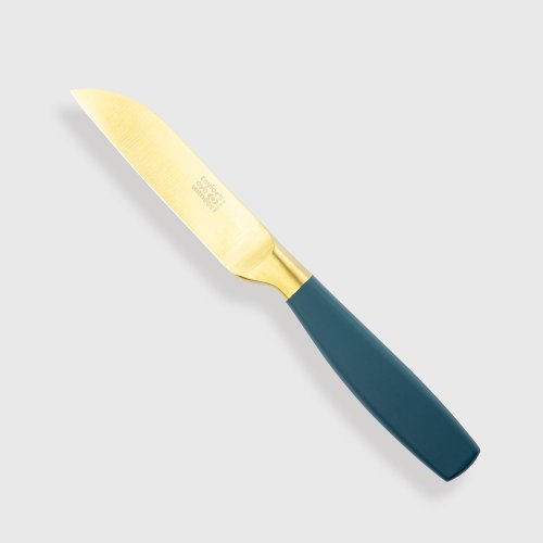 Satin Gold Peacock Soft Touch Paring Knife 8.5cm