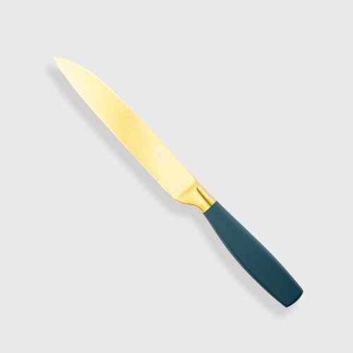 Satin Gold Peacock Soft Touch All Purpose Knife 12cm