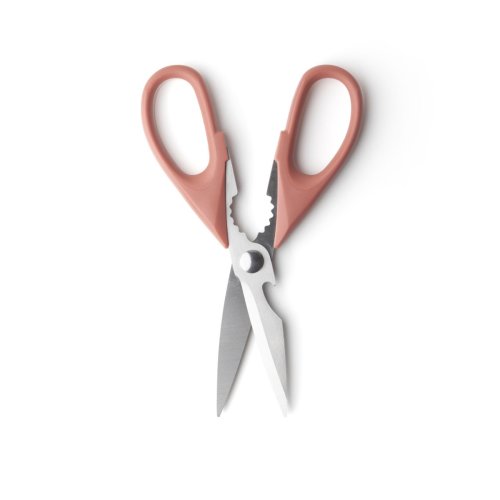 22cm / 9" Serrated Kitchen Shears, Baked Clay