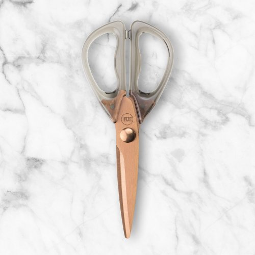  Copper-Coluored Kitchen Shears with Smoke Acrylic Handles 20cm