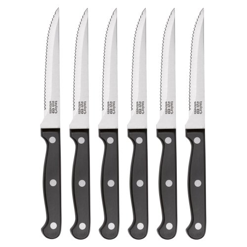 Maple Set of 6 Riveted Steak Knives