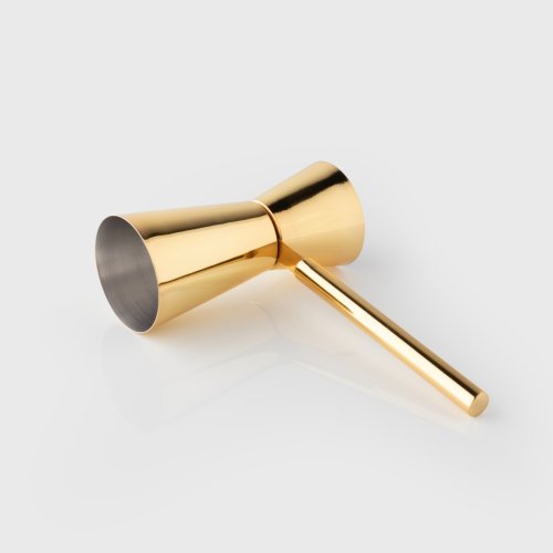 Taproom Gold-Coloured Double Jigger Cocktail Measure