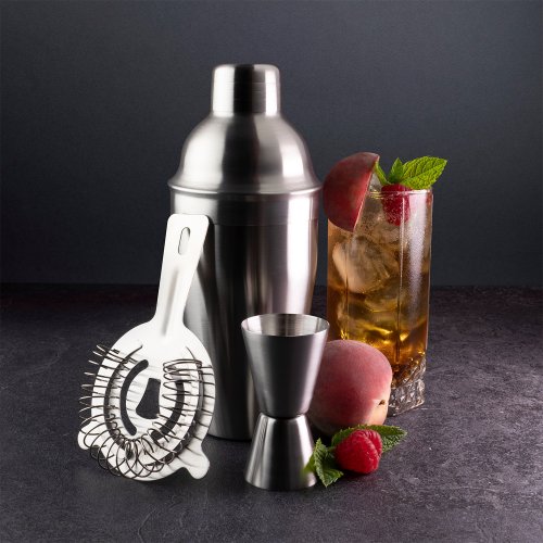 Taproom 3 Piece Stainless Steel Cocktail Set